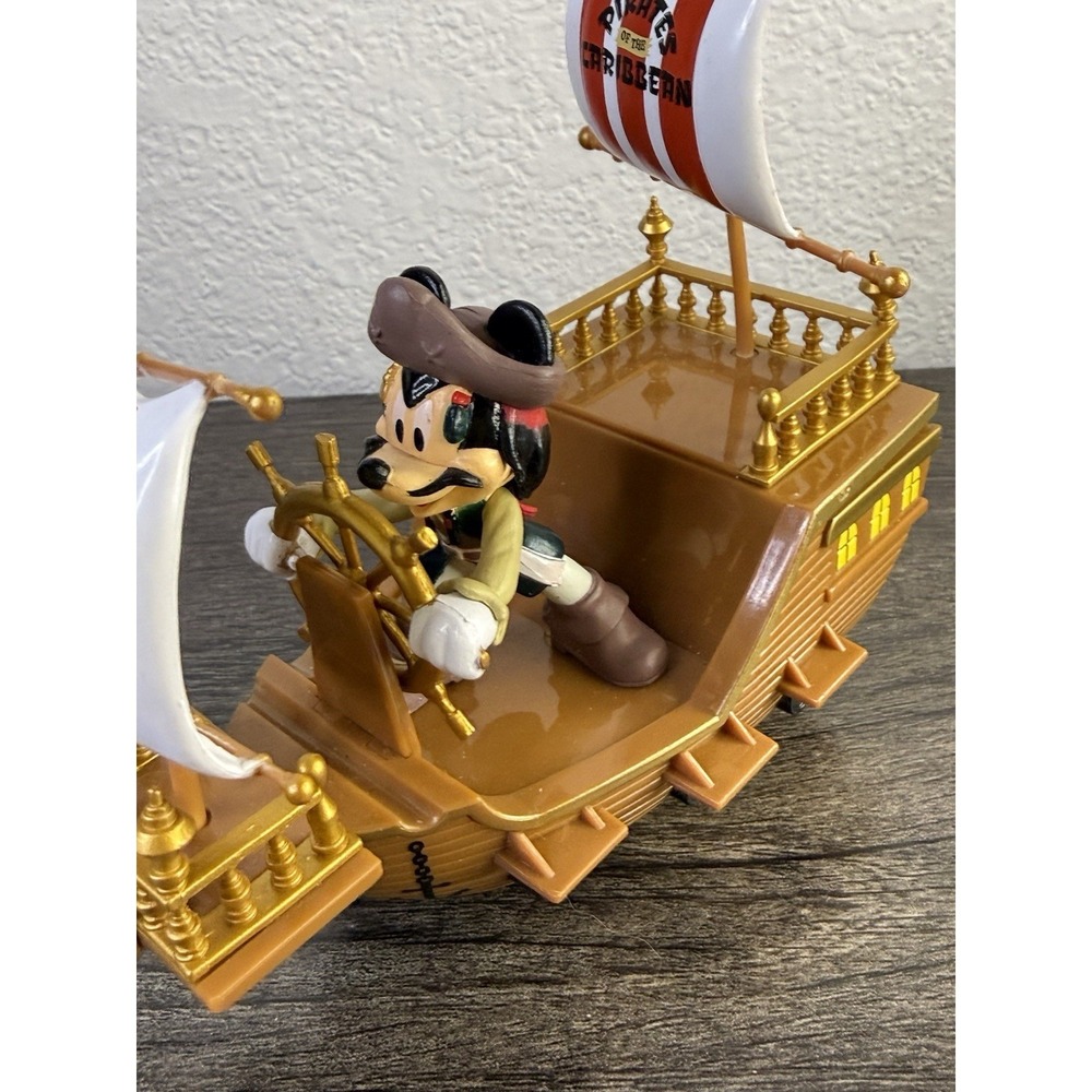 Disney Parks Pirates of the Caribbean Mickey Pullback Pirate Ship toy - Picture 6 of 11